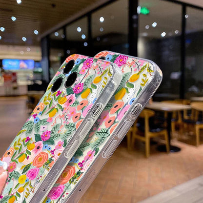 S25 Ultra Case For Samsung A55 5G A54 A53 A52 A56 A36 A26 A33 A34 A16 A35 A32 S24 S23 Plus S22 S21 S20 FE Flower Soft TPU Cover