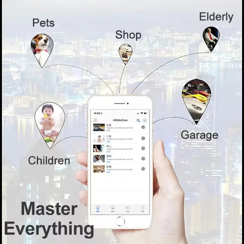 Full HD 1080p Mini Secret Camera XD WiFi Night Vision Camera IR-CUT Home Security Camera HD Video Recorder