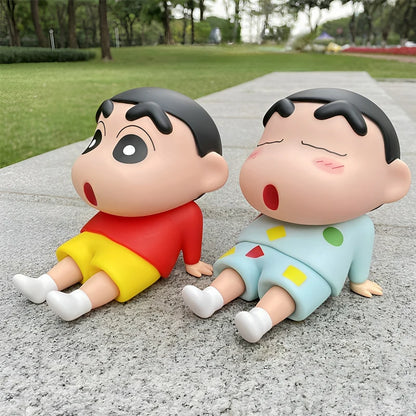 Cartoon Crayon Shin-Chan Boochan Phone Holder Desktop Anime Ornaments Watching Tv Cartoon Phone Support Cute Doll Gifts