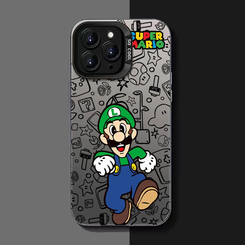 Cartoon S-Super M-Mario Bros Phone Case For iPhone 16 15 14 13 12 11 Pro Max XS Max XR 7 8 Plus Shockproof Silicone Matte Cover