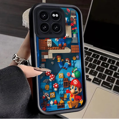 Super M-Marios Bros Case for Xiaomi Mi 14 13 13T 12 12T 11 11T Pro Lite 12X 12S POCO F6 F5 X5 X3 NFC Soft Silicone Cover Funda