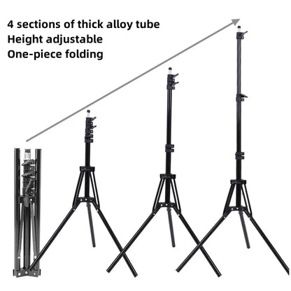 RP01-C Heavy Duty Metal Alloy Light Stand 160cm Tripod for Photo Studio Softbox Video Flash Reflector Lighting Background Stand