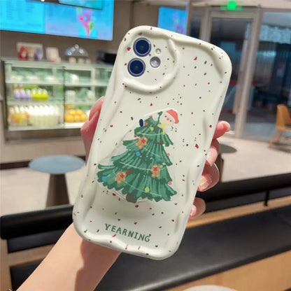 3D Santa Claus Elk Christmas Tree Case For Samsung Galaxy S25 Ultra S24 S23 S22 Plus s24fe A56 A36 A26 A07 A17 A55 A35 Cover