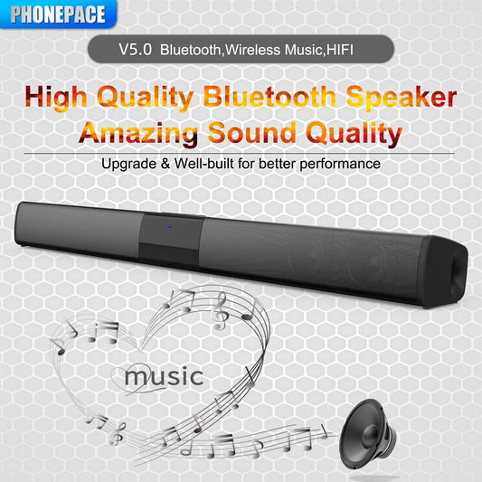 HOMEFISH Wireless Bluetooth Sound bar Speaker System Super Power Speaker Surround Stereo Home Theater TV Projector