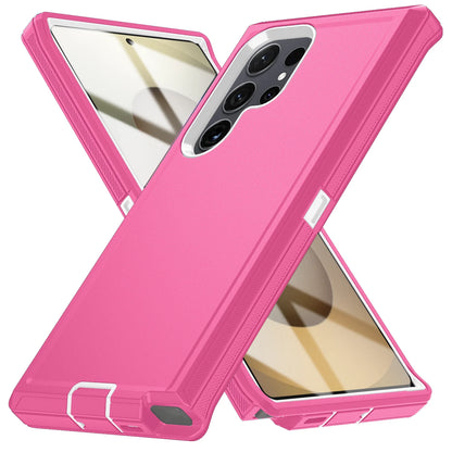 Military Armor Shockproof Phone Cases For Samsung S25 Ultra S24 Plus S23 FE S22 S21 S20 S24 Ultra Hard PC+TPU Bracket Back Cover