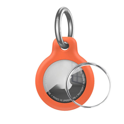 Waterproof AirTag Keychain Holder tag Lock Case Wire Cable,  Anti-Lost Protective Case with Keyring for Luggage, Key, Backpack