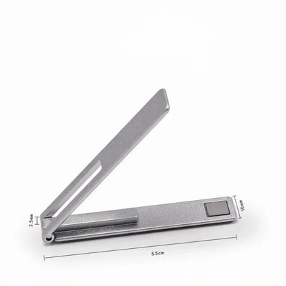 Ultra-thin Minimalist Mobile Phone Holder Metal Folding Back Stick Phone Desktop Holder Portable Mobile Support Phone Stand