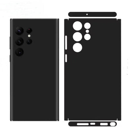 Plain Macaroon Color Decal Skin for Samsung S24 S23 S22 Ultra S255G Back Screen Protector Film Cover Wrap Modify Sticker