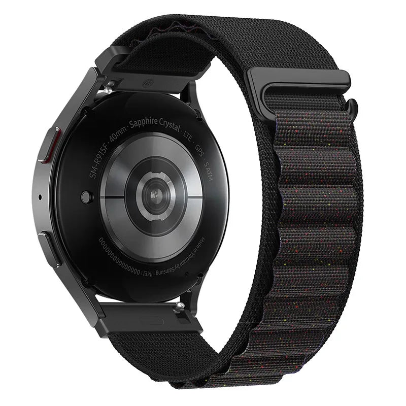 22mm 20mm Alpine Loop Band for Samsung Galaxy Watch 7/6/5/4/3 Nylon Strap for Huawei Watch 5/GT6/GT5/GT4 3 Pro/Amazfit GTR 4/GTS