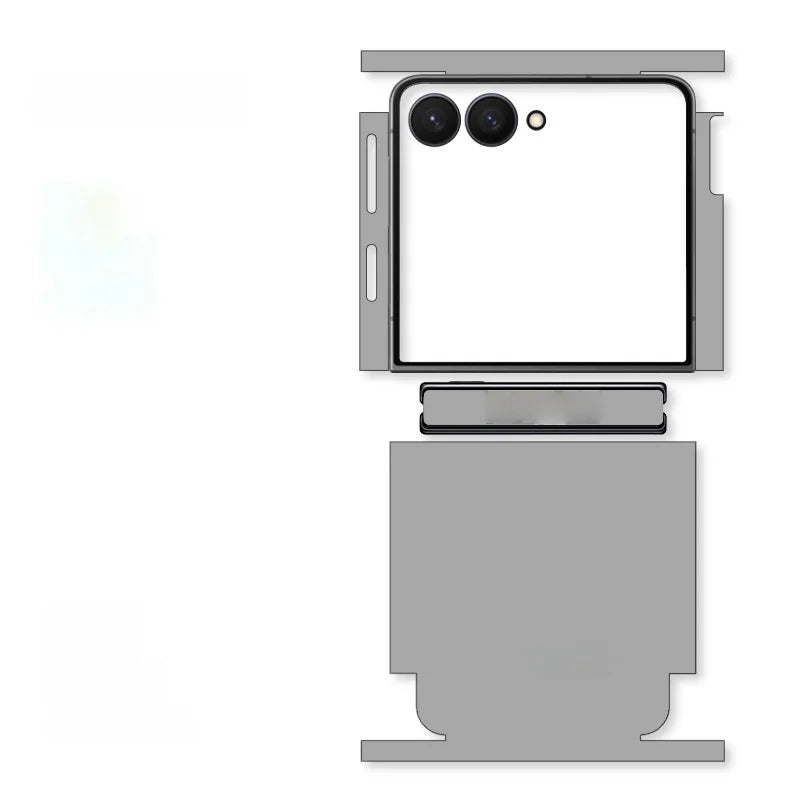 Skin For Samsung Galaxy Z Flip 7 6 5 4 2 Back Film Sticker Full Cover Protective Decal Wrap Side Frame Back Screen Protector