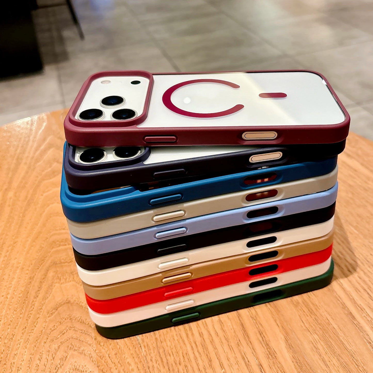 Luxury For Magsafe Magnetic Wireless Charge Case For iPhone 17Air 11 12 13 14 15 16 17 Pro Max Plus Transparent Hard Back Cover