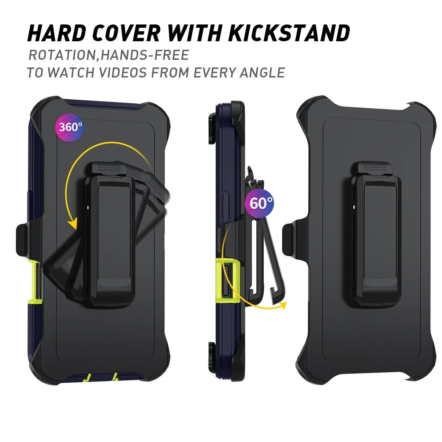Military Armor Shockproof Phone Cases For Samsung S25 Ultra S24 Plus S23 FE S22 S21 S20 S24 Ultra Hard PC+TPU Bracket Back Cover