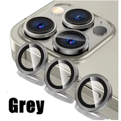 3Pcs Metal Lens Protector Glass For iPhone 16 13 12 11 14 15 Pro Max Mini Camera Lens Protection Film For iPhone 16 14 15 Plus