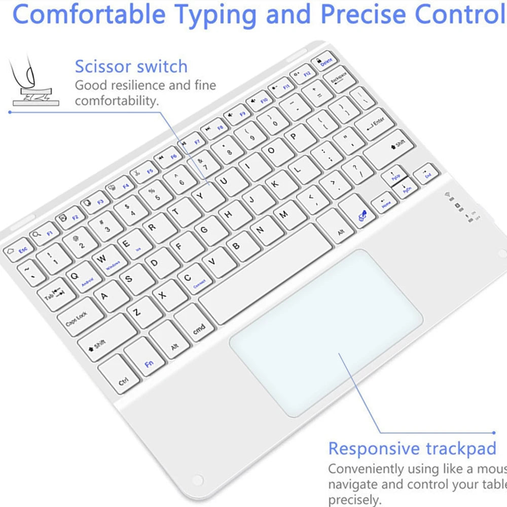 Touchpad Bluetooth Keyboard For Smart Phone PC Computer Laptop Wireless Keyboard  For iOS Android Windows for iPad Keyoboard