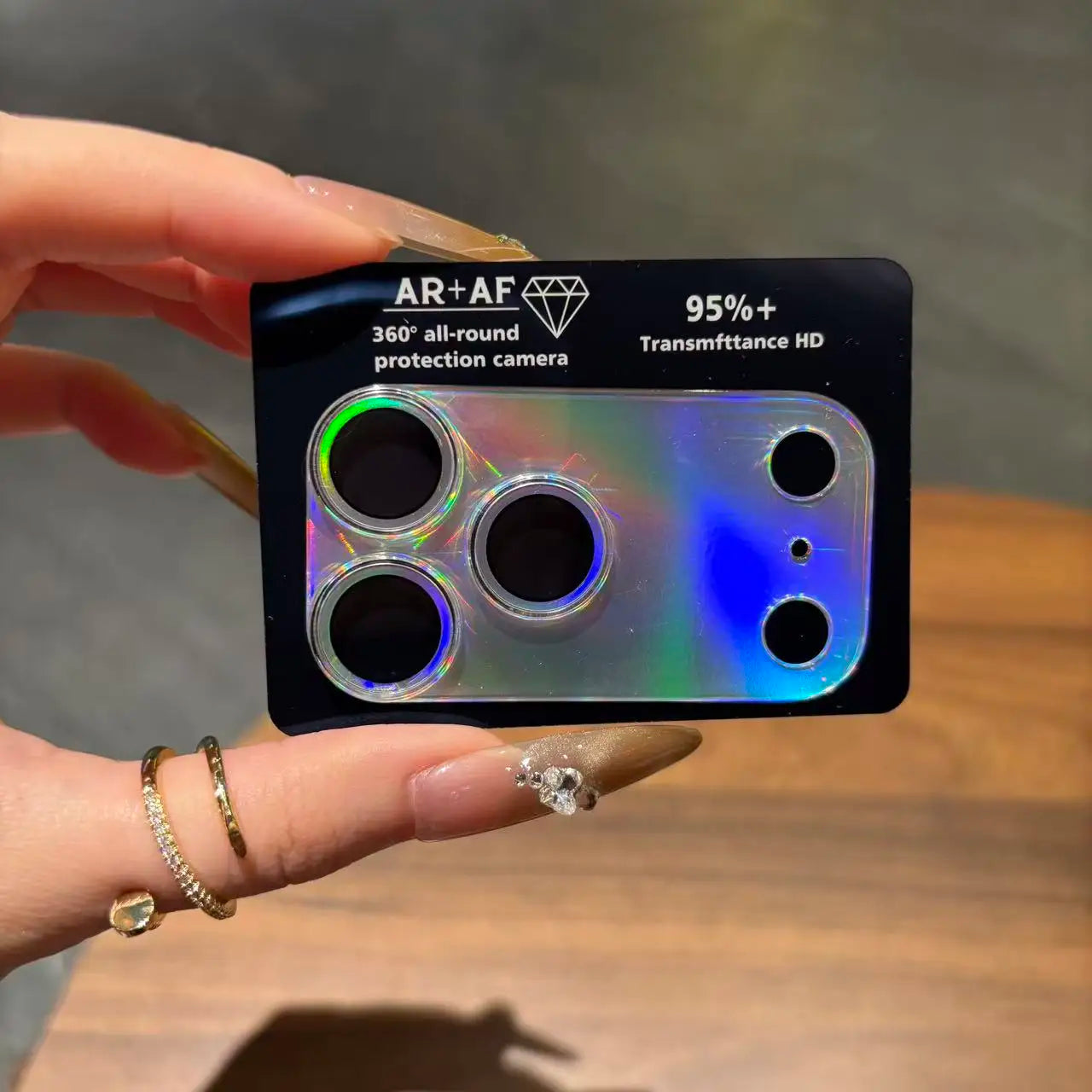 Acrylic Camera Protector Film For iPhone 17 ProMax 17Pro 17 16 15 ProMax Back Lens Glitter Star Cover Protective Cap Lens Film
