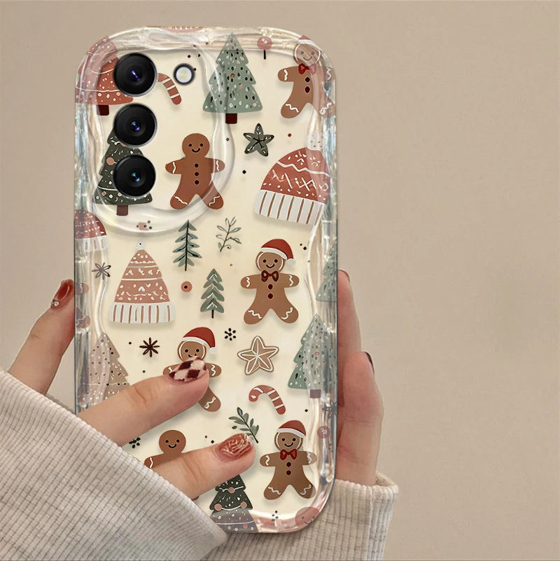 Santa Claus Case for Samsung Galaxy S25 S24 S23 S22 S21 Ultra Plus S20 FE A73 A72 A71 A56 A55 A54 5G A52 A52S A51 4G Back Cover