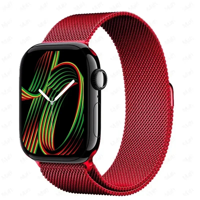 Milanese Strap For Apple Watch Ultra 2 49 46mm 42mm 44mm 40mm 45mm 41mm 38mm Bracelet For iWatch Series 10 9 3 6 5 SE 7 8 Strap