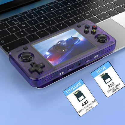 New R36H Retro Handheld Console Open-Source Linux System Classic Game Consoles 3.5 inch IPS Screen 64G Portable Video Player