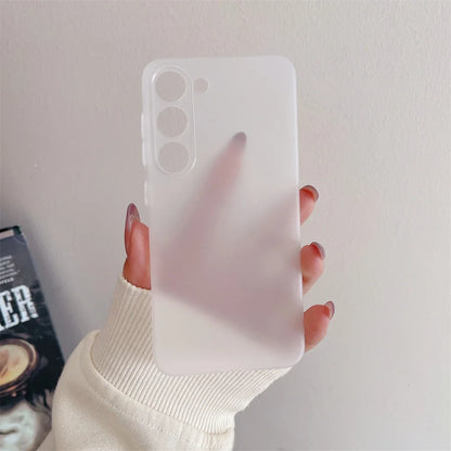 Ultra Thin Matte Armor Translucent Case For Samsung S25 S24 S23 FE S22 S21 Plus Ultra A32 A52 A53 A33 A54 Note20Ultra TPU Funda