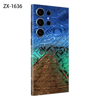 Colorful Decal Skin for Samsung Galaxy S24 S23 S25 Ultra Plus S24Ultra Back Screen Protector Cover Wrap Stones Sticker