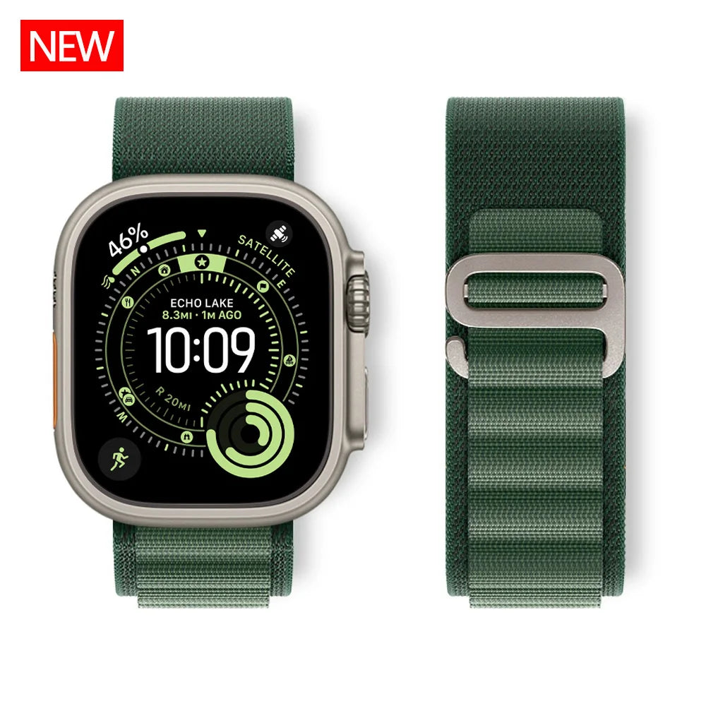 Alpine Loop Strap For Apple Watch Ultra 3 band 49mm Nylon bracelet iwatch series 11 10 42/46mm SE3 40/44mm 7 8 9 45mm 41mm Band