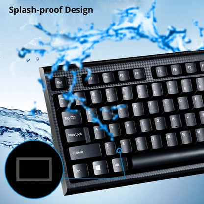 Q9 Single Keyboard USB Square Mouth Business Office Home PS2 Round Hole Wired Desktop Computer