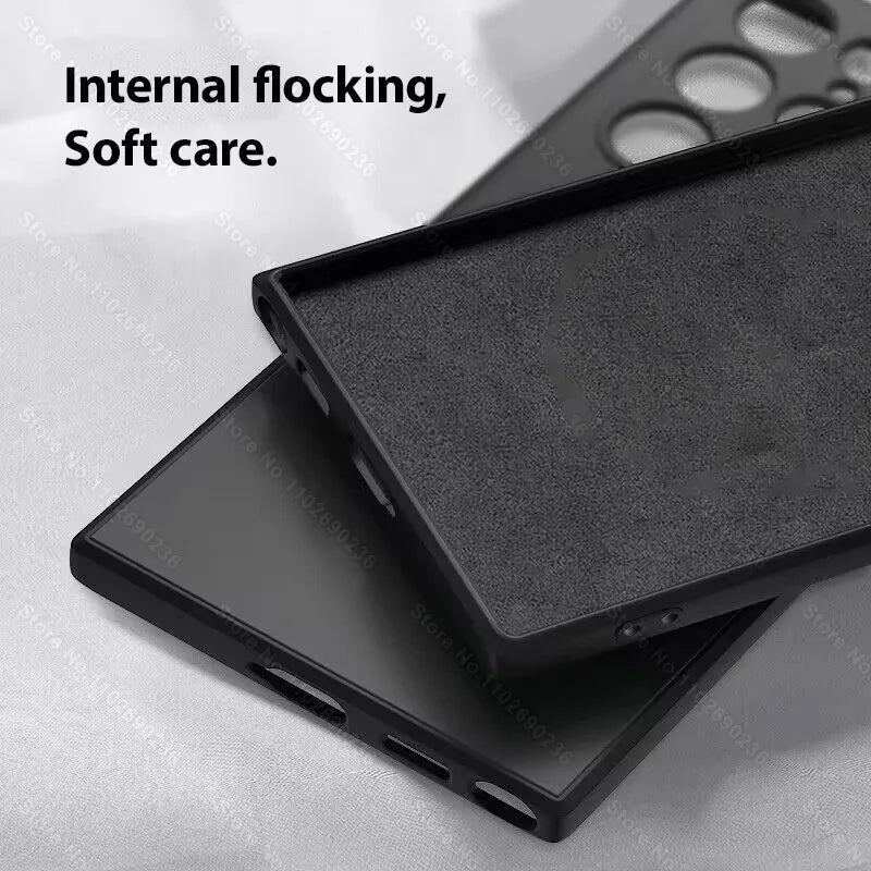 Liquid Silicone Shockproof Case For Samsung Galaxy S24 S23 S22 S21 S25 Ultra A55 A54 A34 A52 5G Accessories Cute Soft Back Cover