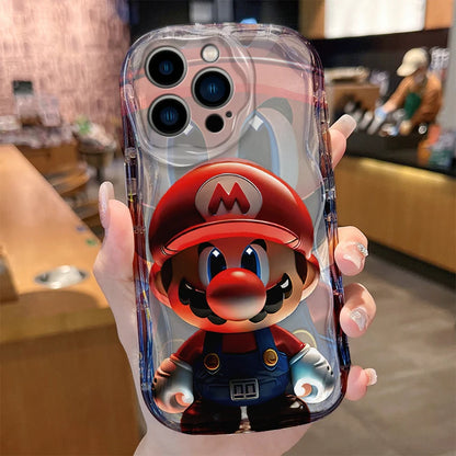 Super M-Marios Bros Wave Case for iPhone 15 14 Pro Max 13 12 Mini 11 XS X XR 8 7 6 6S Plus SE 2022 2020 Soft Silicone Back Cover
