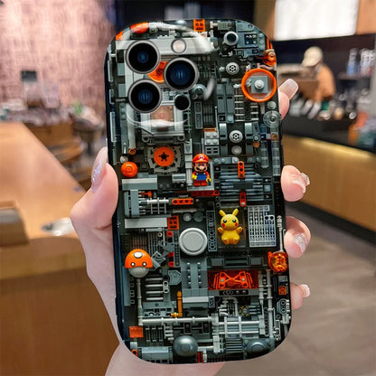 Super M-Marios Bros Case for iPhone 16 E 15 Pro Max 14 13 12 Mini 11 Pro Max XS X 8 7 Plus Soft Silicone Shockproof Covers Funda