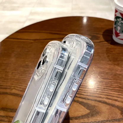 Transparent Soap Soft Case for iPhone 16 15 14 13 12 11 Pro Xs Max Mini 16 Plus Clear Camera Protection Airbag Shockproof Cover