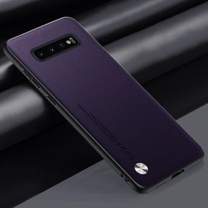 For Samsung S10 5G Phone Case Coque Luxury PU Leather Case For Samsung Galaxy S10 Plus S10Plus Matte Silicone Protection Cover