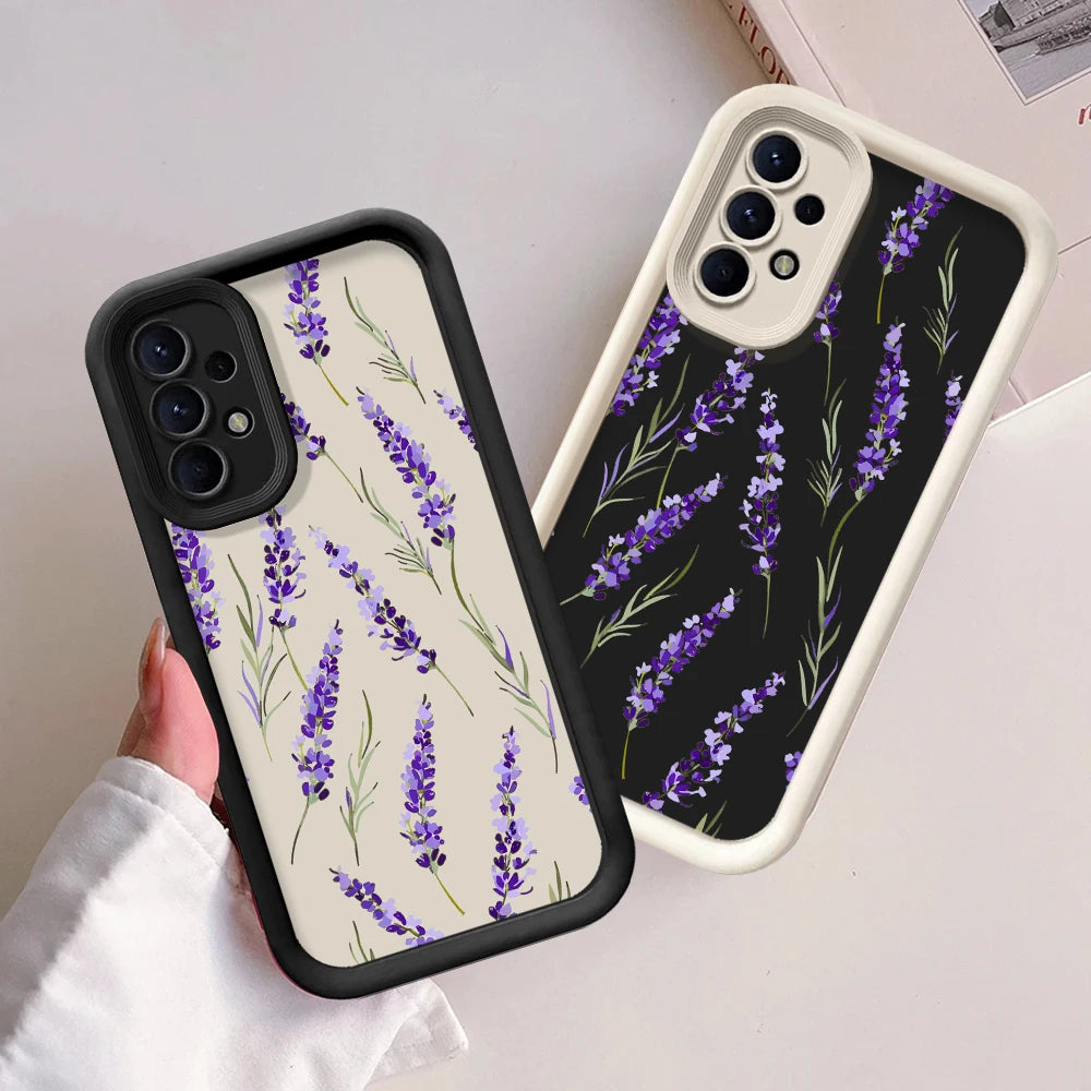 Little tulip Phone Case for Samsung Galaxy A25 A35 A15 A51 A55 A51 A71 A72 A73 A52 A52s A53 A54 4G 5G Soft Copa