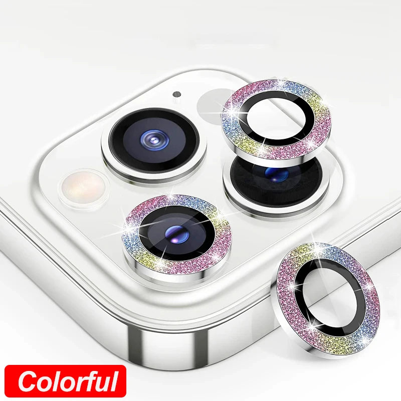 Camera Lens Protector For iPhone 16 Pro Max 16Plus 16Pro 14 15 Pro Max Diamond Metal Protective Glass For iPhone 14 15 Plus Lens