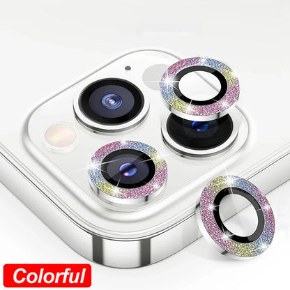 Camera Lens Protector For iPhone 16 Pro Max 16Plus 16Pro 14 15 Pro Max Diamond Metal Protective Glass For iPhone 14 15 Plus Lens