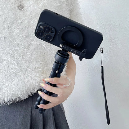 For Magsafe Magnetic Tripods For Mobile Phone Tripod Smartphone Monopod Universal Stand Octopus Mini Tripod For Phone Holder