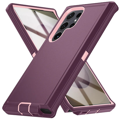 Military Armor Shockproof Phone Cases For Samsung S25 Ultra S24 Plus S23 FE S22 S21 S20 S24 Ultra Hard PC+TPU Bracket Back Cover