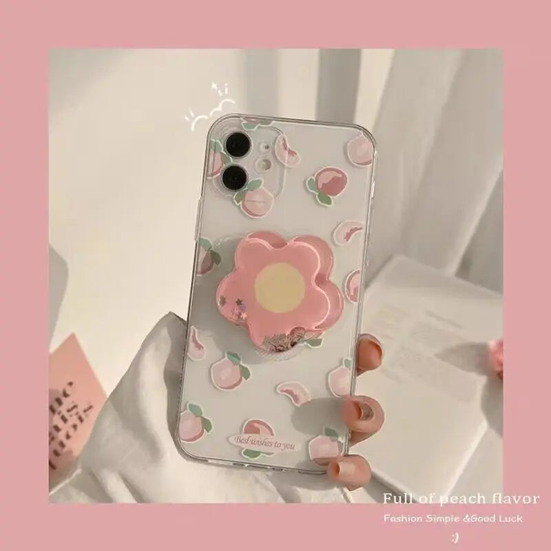 Smile Phone Case For Samsung Galalxy S25 S23 S24 S20 S21 S22 S10 Plus Ultra S21 S24 FE S24+ cover Casing With Bracket Holder