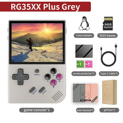 ANBERNIC RG35XX Plus/RG35XX Retro Handheld Game Console 3.5″ IPS Screen Linux Portable Video Game Player Support HD-M-I TV Outpu