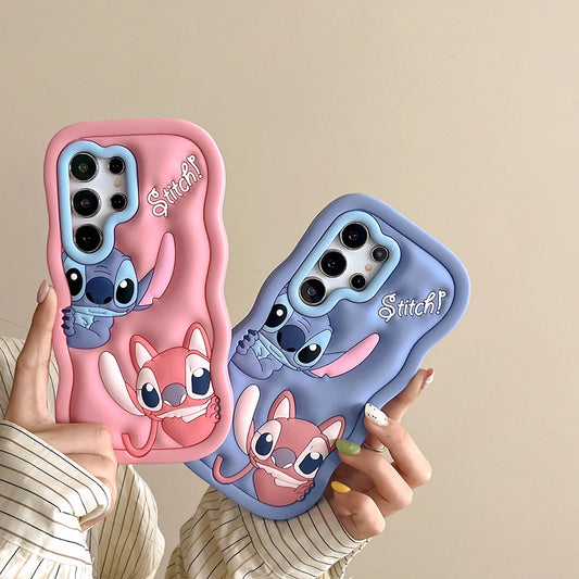 Stitch Soft Case For Samsung Galaxy A03S A04E A16 A15 A14 A53 A25 A32 A34 A35 A52 A55 S20 S21 S22 S23 S25 Ultra Plus A26 A36 A56