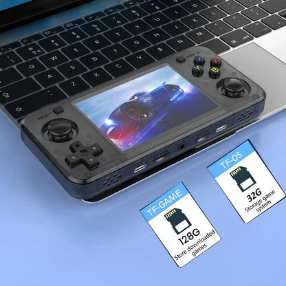 New R36H Retro Handheld Console Open-Source Linux System Classic Game Consoles 3.5 inch IPS Screen 64G Portable Video Player
