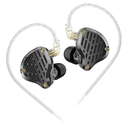 NEW KZ PR3 In Ear 13.2MM Planar Driver Wired Earphones HiFi Bass Monitor Earbuds Sport Wired Headset PR2 PR1 ZAS ZAR