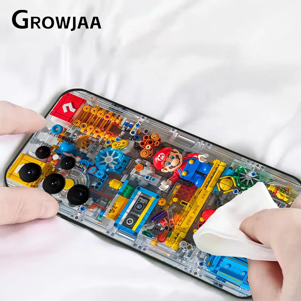 Super M-MarioS Bros Game Phone Case for Samsung Galaxy S24 Ultra S22 S23 Ultra S21 S20 5G Protective Silicone TPU Funda