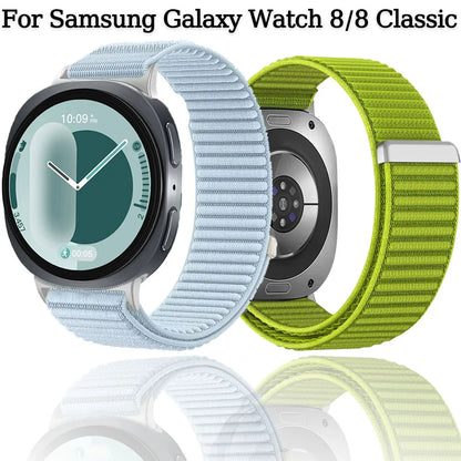 Nylon Loop Band for Samsung Galaxy Watch 8 Classic 46mm Official Original Bracelet Correa for Galaxy Watch 8 44 40mm Sport Strap
