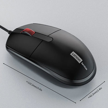 Lenovo M280 Wired Silent Mouse, Suitable for Office, Home, and Business Use, USB Wired, Compatible with Desktop and Laptop