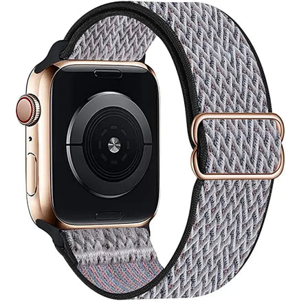 Nylon Loop Strap For Apple Watch 49mm 45mm 41mm 44mm 42mm 46mm Adjustable Elastic Belt iWatch Ultra 3/2 11 10 9 8 7 6 5 SE3 Band