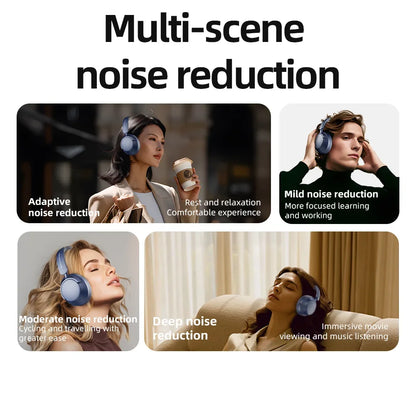 HaaYot ANC Wireless Headphones Bluetooth 6.0 HIFI Level 42dB Adaptive Noise Cancelling Spatial Audio Foldable Over Ear Headsets