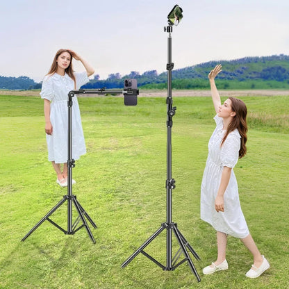 Phone Tripod Adjustable Cell Phone Tripod Stand Horizontal Stand for Video Recording