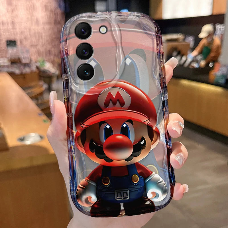 Super M-Marios Bros Case for Samsung Galaxy S24 S23 S22 S21 Ultra Plus S20 FE A73 A72 A71 A55 A54 5G A53 A52 4G A50S A50 Cover