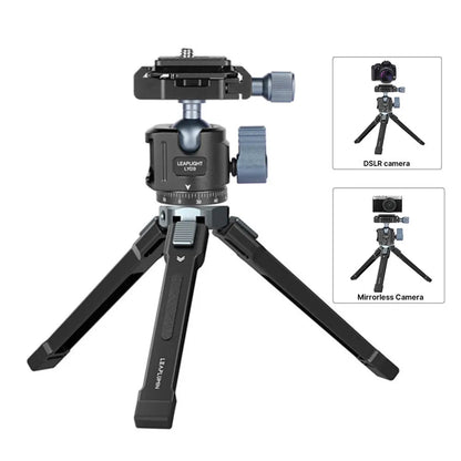 2025 Aluminum Mini Tripod w 360 Ball head Arca Plate Cold Shoe Metal Tripod for Iphone Samsung Phone DSLR Camera LED Light Mic
