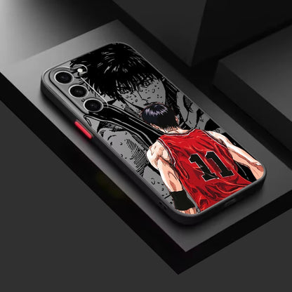 Sakuragi Hanamichi Slam Dunk Frosted Translucent For Samsung Galaxy S24 S23 S22 S21 S20 FE S10 S9 S8 Plus Ultra Pro 5G Funda